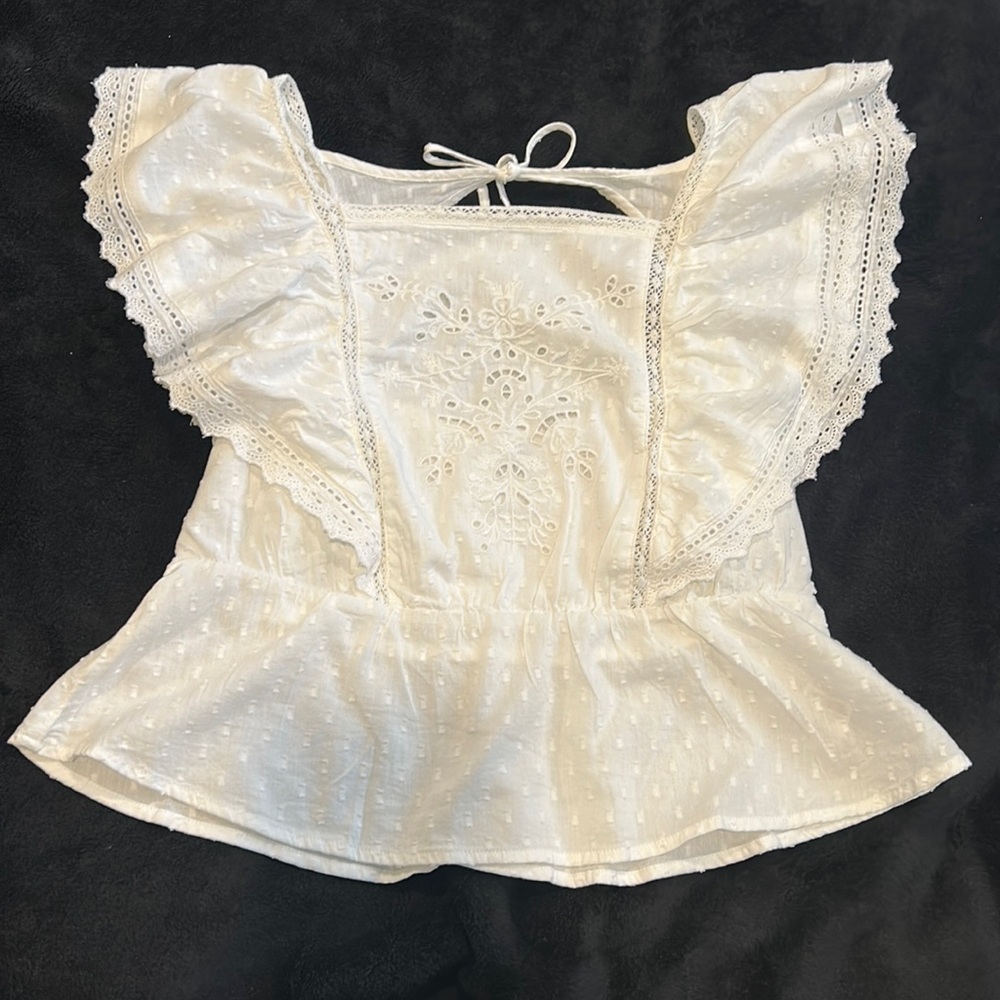 New White Bohemian Blouse
